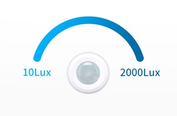 Czujnik ruchu wpuszczany na podczerwień REGULACJA