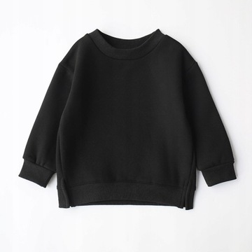 dziecięcy polarowy sweter z okrągłym dekoltem 0K1