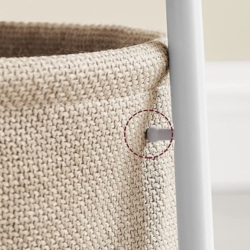 Stolik okrągły z koszem