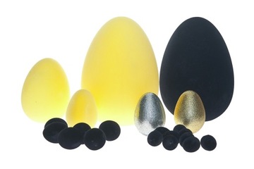 ПАСХАЛЬНЫЕ ЯЙЦА ФЛОКИРОВАННЫЕ, ВЕЛЮР, 9 ШТ.