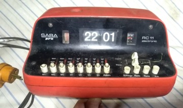 Radiobudzik klapkowy SABA RC 11 pro, RZADKOŚĆ!