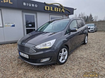 Ford C-MAX II Grand C-MAX Facelifting 1.5 EcoBoost 182KM 2016 Ford Grand C-MAX Park assist Podgrzewana kierownica Czujniki parkowania Su