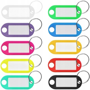 IDENTYFIKATOR BRELOK ZAWIESZKA DO KLUCZY 10 SZTUK