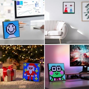 WYŚWIETLACZ LED PIXEL ART PROGRAMOWALNY PANEL LED PIXEL ZE STEROWANIEM