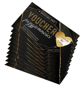 15x ZDRAPKI MIŁOŚCI PAR Prezent Kupon VOUCHER 15x