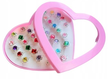 ЮВЕЛИРНЫЕ КОЛЬЦА ДЛЯ ДЕВОЧКИ В КОРОБКЕ