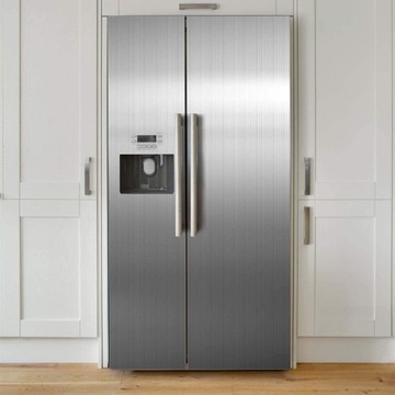 ДЕКОРАТИВНАЯ БУМАЖНАЯ САМОКЛЕЯЩАЯСЯ СЕРЕБРЯНАЯ ФОЛЬГА ДЛЯ ХОЛОДИЛЬНИКОВ И КУХОННЫХ ШКАФОВ