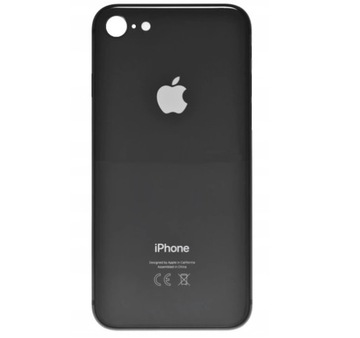 Klapka baterii Plecki iPhone 8 black CZARNA DUŻE OCZKO CE