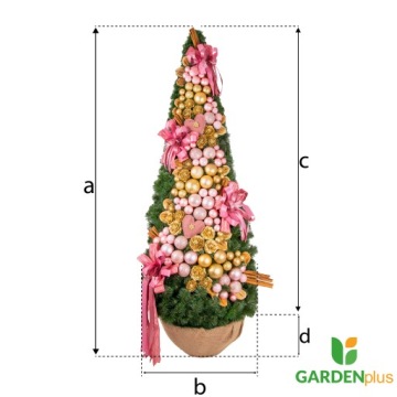 Искусственная декорированная плотная елка премиум-класса 160 см.
