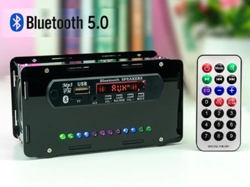 Głośnik z BT Odtwarzacz MP3, RADIO + Spektrum DiY KIT BLACK