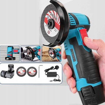 АККУМУЛЯТОРНАЯ УГЛОВАЯ ШЛИФОВАЛЬНАЯ МАШИНА 76 мм РЕГУЛИРОВКА СКОРОСТИ 12 В 19500 об/мин