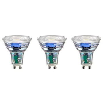 SOLHETTA żarówka LED 345 lumenów zimna GU10 3szt