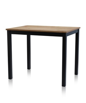 Stół stolik drewno loft czarny dąb craft 68x120