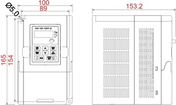 СКАЛЯРНЫЙ ИНВЕРТОР 0,75 кВт 230 В GD10-0R7G-S2 1-ФАЗНЫЙ