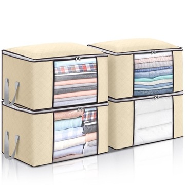 4X TORBA DO PRZECHOWYWANIA UBRAŃ ORGANIZER 90L