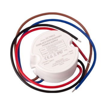 Zasilacz LED 12V DC 30W 2,5A do puszki fi60 mm