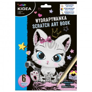 НАБОР SCRATCAT PAD 6 x ЛИСТОВАЯ КОЖА KIDEA