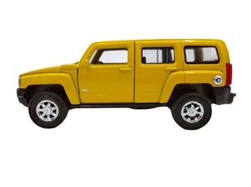 HUMMER H3 ŻÓŁTY METALOWY MODEL 1:34 WELLY