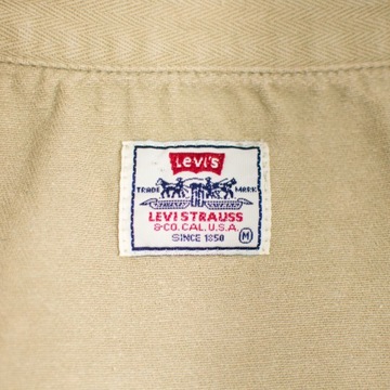 LEVIS koszula jeansowa VINTAGE beżowa oversize M/L