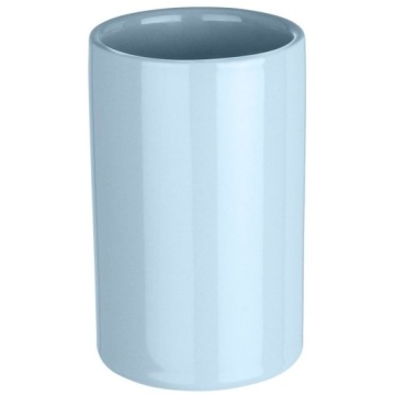 Синяя чашка для зубной щетки Wенко.