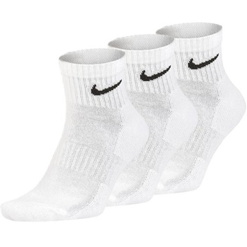 Nike ponožky ponožky biele vysoké komplet 3 páry SX7667-100 L