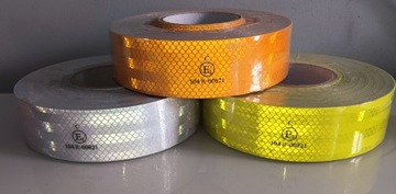 Велосипедная стойка Contour TAPE REFLECTIVE 50мм 50 м желтая MICROPRISMATIC