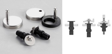 Deska Sedesowa Wolnoopadająca WC Uniwersalna Klapa Twarda Antybakteryjna