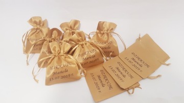 Белая атласная сумка для украшений с ПРИНТОМ ЛОГОТИПА