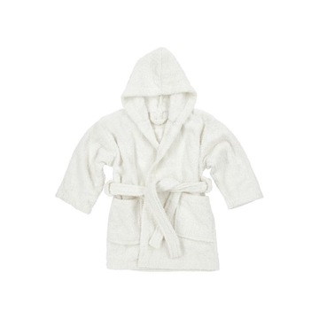 Meyco Baby Jednokolorowy szlafrok - frotowy - offwhite - 98/104
