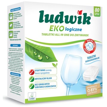 TABLETKI DO ZMYWAREK EKOLOGICZNE 80szt WYSOKA SKUTECZNOŚĆ NIEZAWODNE