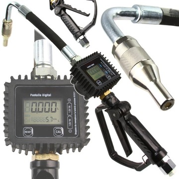 ELEKTRONICZNY PISTOLET NALEWAK DO OLEJU SILNIKOWEGO Z GIĘTKĄ KOŃCÓWKĄ