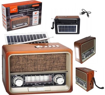 RADIO KUCHENNE RETRO AKUMULATOR PRZNOŚNE BLUETOOTH USB FM STYLOWE LTC