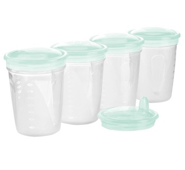 BABYONO POJEMNIKI DO PRZECHOWYWANIA POKARMU 200ML