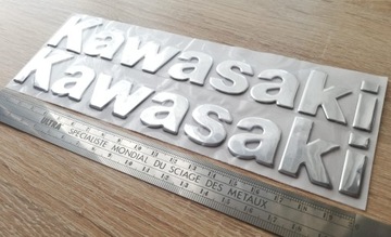 Эмблема с логотипом Kawasaki SLV, 2 шт., надпись, 20 см, 3D GTR ZZR
