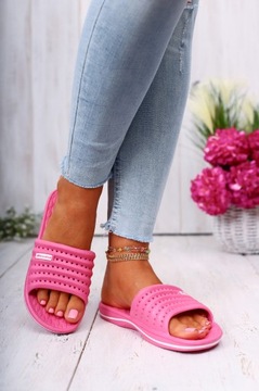 KLAPKI DAMSKIE BASENOWE LEKKIE PLAŻOWE PIANKA