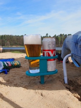 ДЕРЖАТЕЛЬ ДЛЯ ДВУХ БАНОК И БОЛЬШЕ (ВГОНЕННЫЙ В ЗЕМЛЮ) ИДЕАЛЬНО ДЛЯ ПЛЯЖА