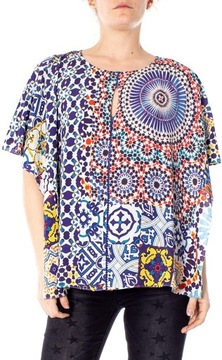 DESIGUAL AGADIR bluzka kolorowa luźna r. M PH312 3