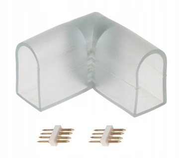 ZŁĄCZKA KĄTOWA TYP L DO NEON LED FLEX 10x20 RGB