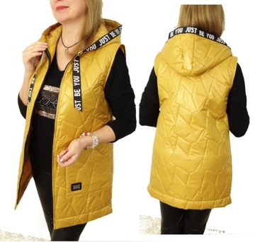 Kamizelka Pikowana Długa Bezrękawnik WALK 42 XL