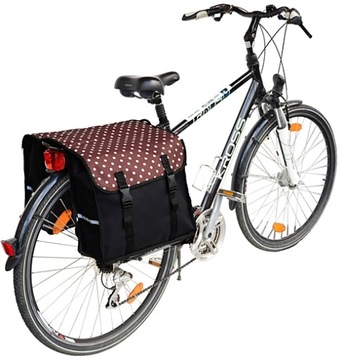 SAKWA NA BAGAŻNIK ROWEROWY, TORBA ROWEROWA 2x15L