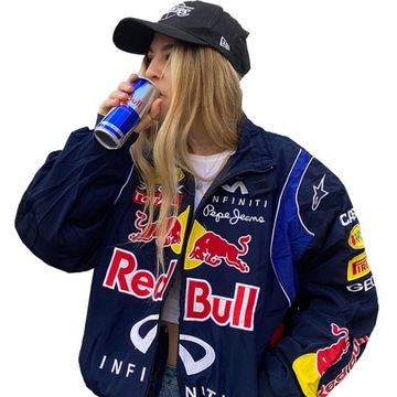 Nowa haftowana kurtka wyścigowa Red Bull F1