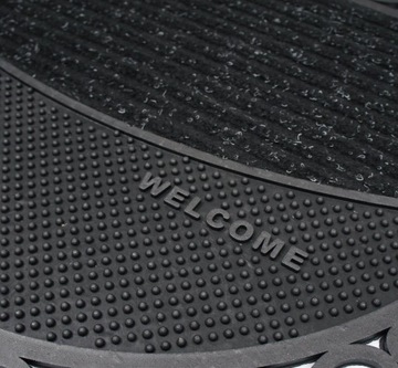 КОВрик ВХОДНОЙ ДВЕРИ, ЧЕРНЫЙ, РЕЗИНОВЫЙ, ПРОЧНЫЙ НАРУЖНЫЙ КОВРИК, 45X70