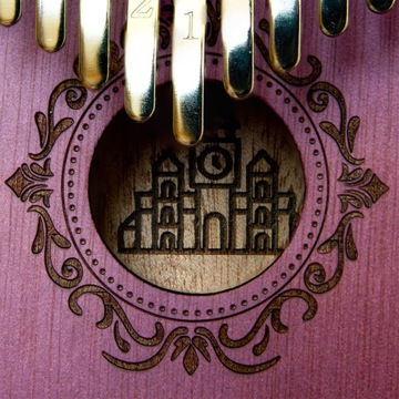 Retropolis kalimba ЛАВАНДА Деревянный инструмент ЧЕХОЛ ПРЕМИУМ-УЧЕБНИК