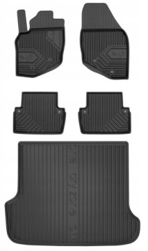 Set 77 Gumové rohože a rohože Volvo XC70 1 od roku 2000-2007