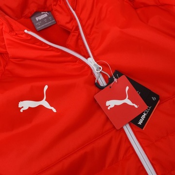 Puma kurtka męska czerwona zimowa ocieplana polarem 653978 01 S