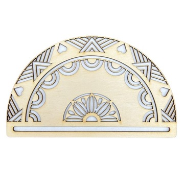 BAZA DO MAKRAMY PÓŁMANDALA drewniana obręcz MANDALA decoupage 20cm 1 sztuka