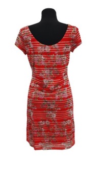 Sukienka mała czerwona dopasowana DESIGUAL L