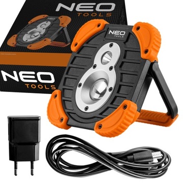 NEO LAMPA WARSZTATOWA AKU. COB+CREE 1000 lm 99-040