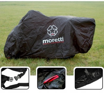 Pokrowiec na motocykl z kufrem rozmiar L Moretti