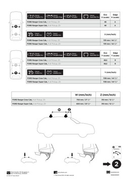 KUFR THULE FORD RANGER 2023 -
